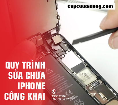 quy trinh sua chua iphone cong khai